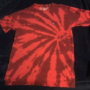 Men’s Size Small VANS red tie dye t-shirt